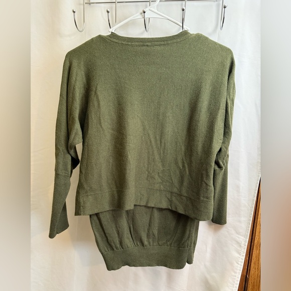 CAbi Olive Knit Sweater and Tank Top Set Size XS - Picture 2 of 8